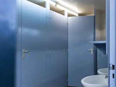Sanitair op de boerderijcamping