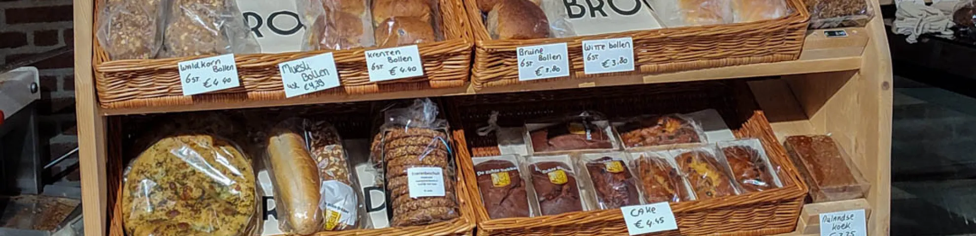 Brood in de boerderijwinkel